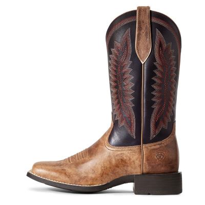 Ariat Quickdraw Legacy Kahverengi / Gri Mor Western Csizma Bayan (33347-771)